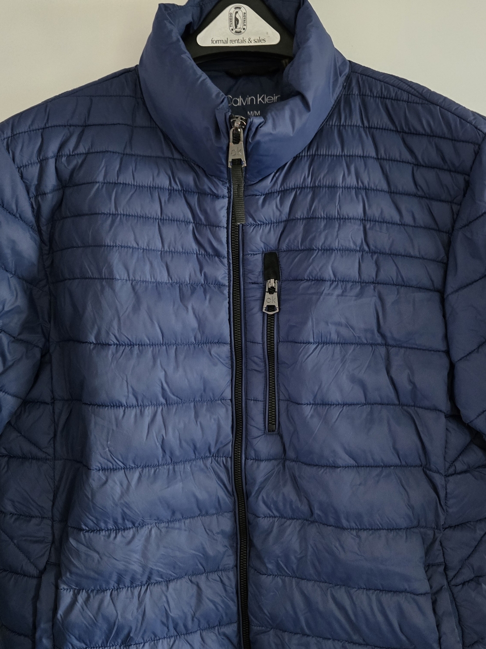 Calvin Klein Men's Blue Quilted Lightweight Puffer Jacket - Picture 5 of 17
